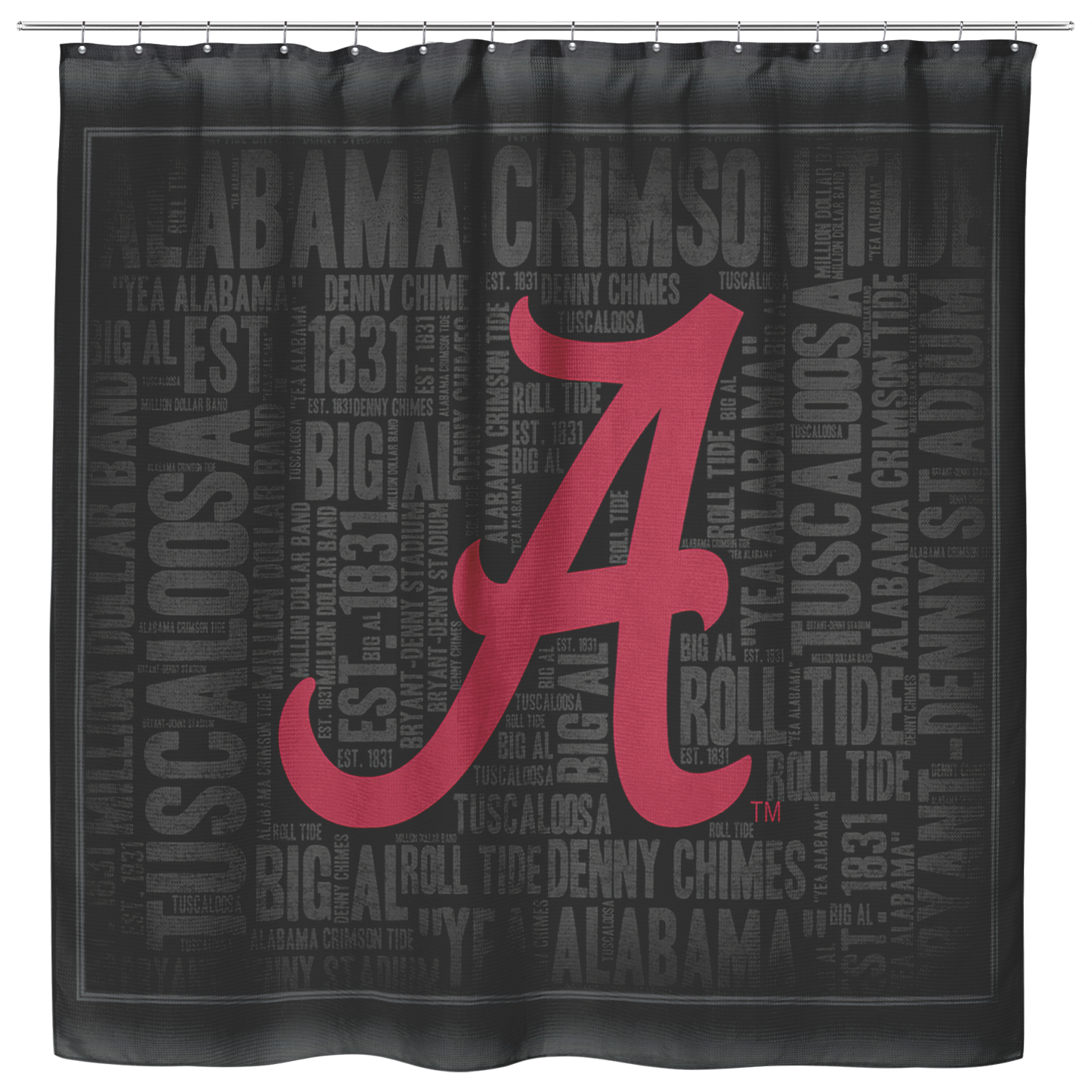 Vigifsana Shower Curtains for Bathroom Alabama Roll Tide Crimson Bryant Denny Stadium Size 73 X 70 Meaningful Motherhood Presents